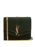 Matchesfashion.com Saint Laurent - Sulpice Medium Suede Cross Body Bag - Womens - Dark Green