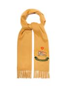 Matchesfashion.com Burberry - Crest Embroidered Cashmere Scarf - Mens - Camel