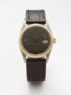Lizzie Mandler - Vintage Rolex Datejust 36mm Onyx & Gold Watch - Mens - Black Green