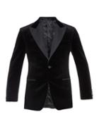 Gieves & Hawkes Peak-lapel Velvet Blazer