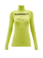 Raf Simons - Printed Micromodal-blend Jersey Roll-neck Top - Womens - Green