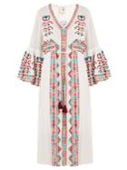 Figue Minette Tribal-embroidered Cotton Dress