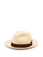 Matchesfashion.com Borsalino - Fellini Straw Panama Hat - Mens - Cream
