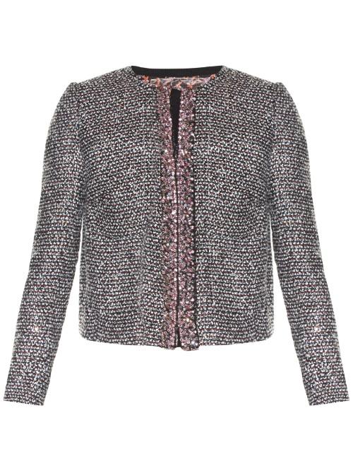 Giambattista Valli Crystal-embellished Tweed Jacket