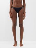 Sara Cristina - Cutout Bikini Briefs - Womens - Black
