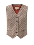 Matchesfashion.com Gucci - G-jacquard Wool Waistcoat - Womens - Brown Multi