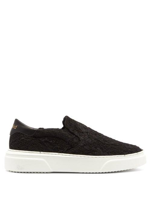 Matchesfashion.com By Walid - 19th Century French Lace Low Top Trainers - Womens - Black