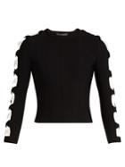 Alexander Mcqueen Bow-detail Cropped Sweater