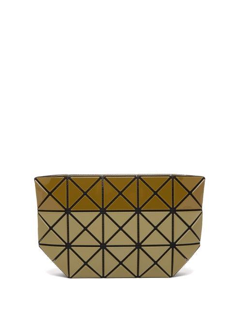 Matchesfashion.com Bao Bao Issey Miyake - Prism Bi Texture Pouch - Womens - Khaki