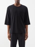 Lemaire - Oversized Cotton-jersey T-shirt - Mens - Black