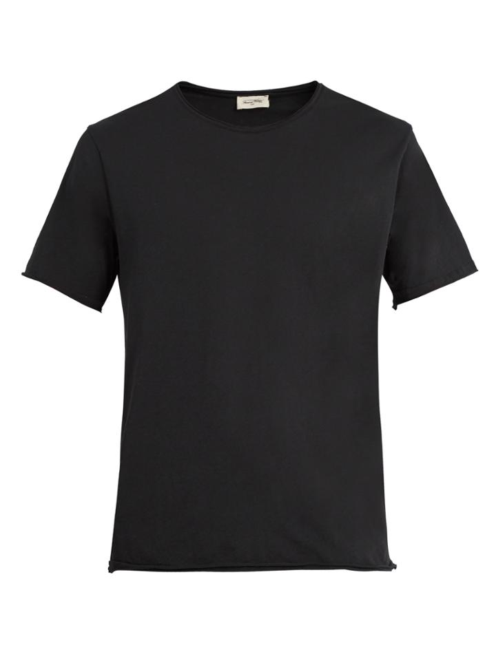 American Vintage Raw-edge Cotton T-shirt
