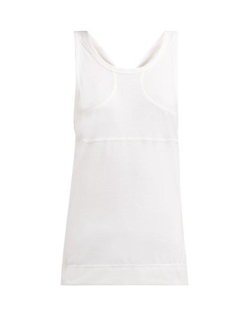 Matchesfashion.com Adidas By Stella Mccartney - Fitted Jersey Tank Top - Womens - White