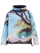 Matchesfashion.com Valentino - Floating Island-print Technical-twill Jacket - Mens - Blue Multi