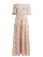 Valentino Floral-print Silk-crepe Dress
