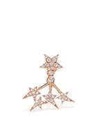 Diane Kordas Diamond & Rose-gold Star Single Earring