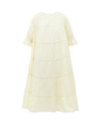 Matchesfashion.com Merlette - Paradis Tiered Cotton Sun Dress - Womens - Yellow