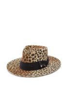 Matchesfashion.com Nick Fouquet - Lynx Safety-pinned Leopard-print Felt Fedora Hat - Mens - Leopard