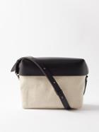 Jil Sander - Leather And Canvas Cross-body Bag - Mens - Beige