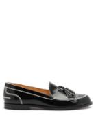 Matchesfashion.com Christian Louboutin - Trompinetta Embossed Leather Loafers - Womens - Black White