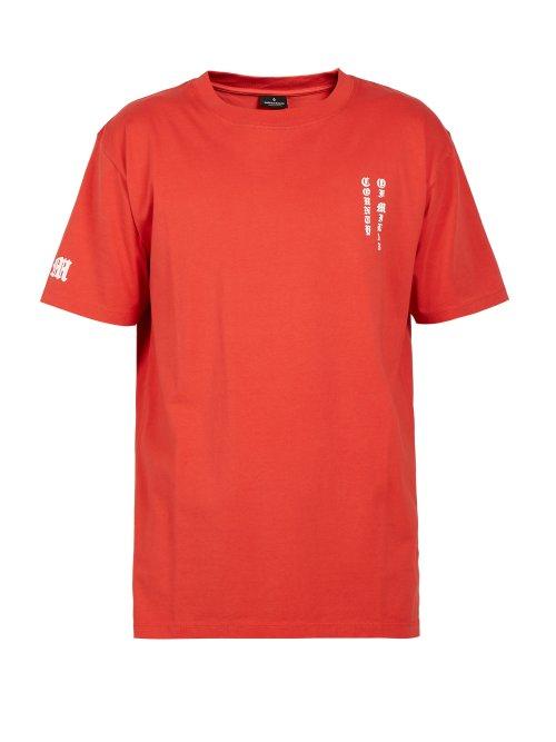 Matchesfashion.com Marcelo Burlon - Skull Print Cotton T Shirt - Mens - Red