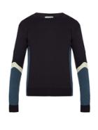 Wooyoungmi Contrast-panel Wool Sweater