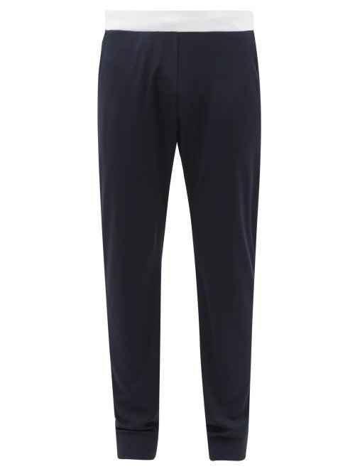 J.lindeberg - Logo-print Mesh-jersey Track Pants - Mens - Navy