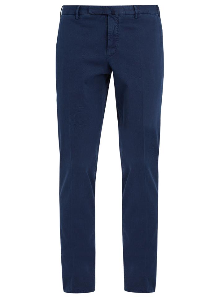Incotex Mid-rise Slim-leg Cotton Chino Trousers