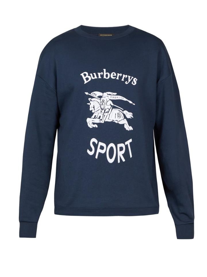Burberry Logo-print Cotton-blend Sweatshirt
