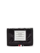 Matchesfashion.com Thom Browne - Logo-appliqu Velcro Bi-fold Wallet - Mens - Black