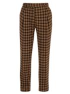 Matchesfashion.com Fendi - Checked Trousers - Mens - Brown Multi