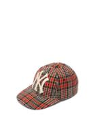 Matchesfashion.com Gucci - Ny Yankees Wool Blend Tweed Baseball Cap - Mens - Black Red