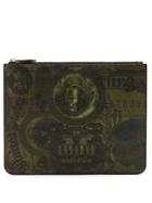 Givenchy Dollar-print Coated-canvas Pouch