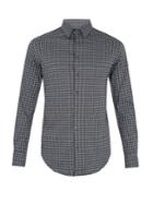 Giorgio Armani Geometric-jacquard Cotton Shirt