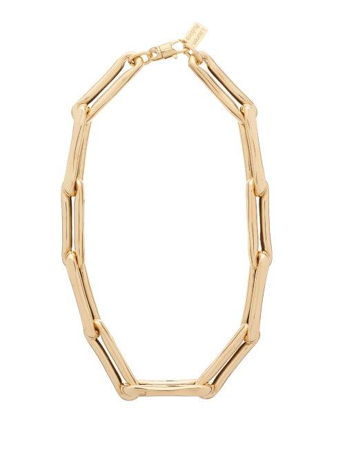Ladies Fine Jewellery Lauren Rubinski - Link-chain 14kt Gold Choker - Womens - Yellow Gold