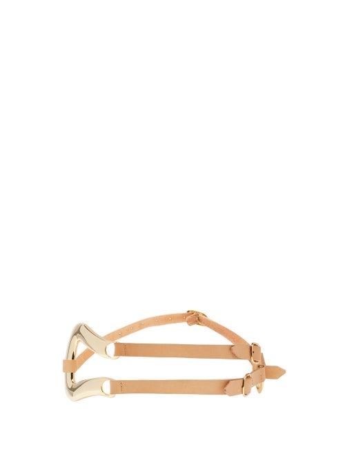 Matchesfashion.com Cheval Pampa - Double Strap Leather Belt - Womens - Brown
