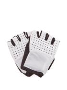 Caf Du Cycliste - Summer Reversible Cycling Fingerless Gloves - Mens - Black White
