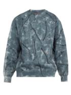 Matchesfashion.com Eckhaus Latta - Hand Dyed Cotton Sweatshirt - Mens - Black Grey