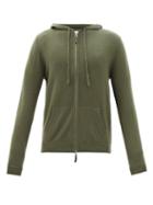 Allude - Zipped Wool-blend Track Jacket - Mens - Khaki