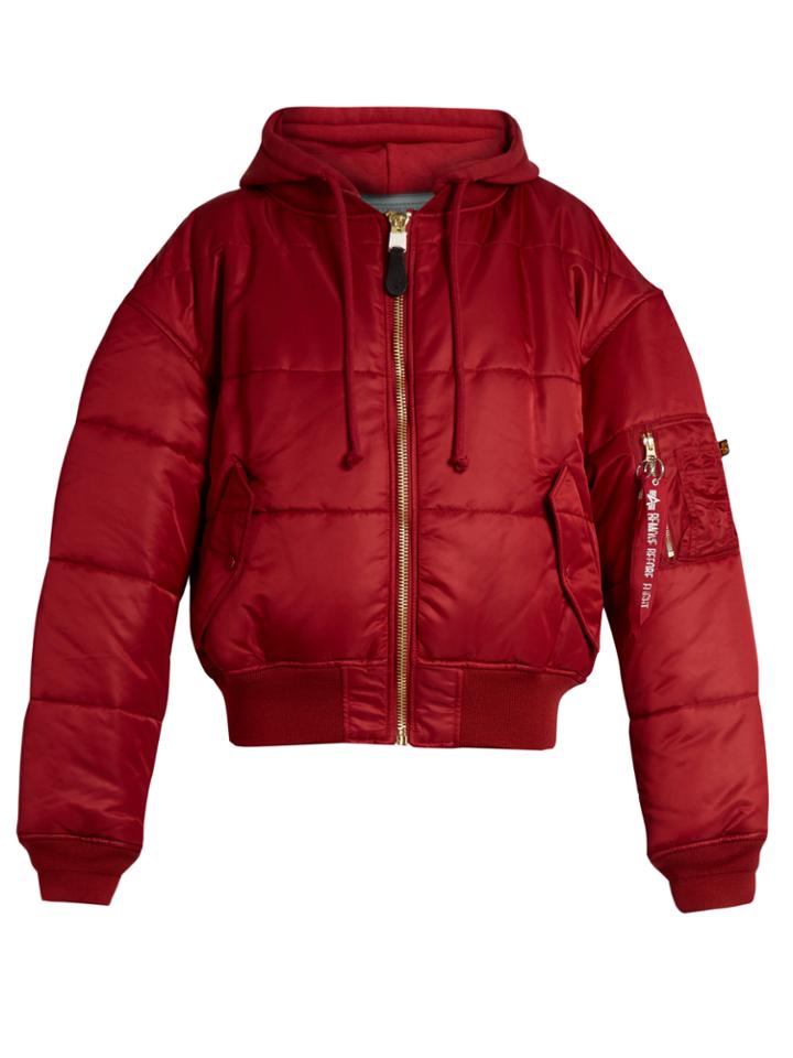 Vetements X Alpha Industries Reversible Hooded Bomber Jacket