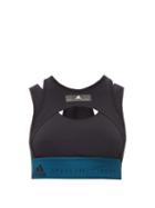 Matchesfashion.com Adidas By Stella Mccartney - Triathalon Crop Top - Womens - Black