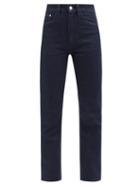 Wandler - Carnation Cropped Slim-leg Jeans - Womens - Dark Denim