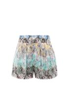 Matchesfashion.com Missoni - Abstract-jacquard Knitted Shorts - Womens - Multi