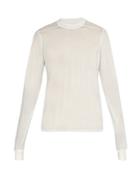Rick Owens Semi-sheer Long-sleeved Cotton Top