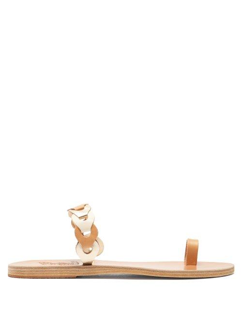 Matchesfashion.com Ancient Greek Sandals - Thalia Braided Leather Sandals - Womens - Tan Multi