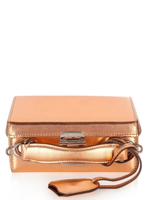 Mark Cross Grace Mini Saffiano-leather Box Bag