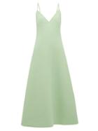 Matchesfashion.com Marc Jacobs - A Line Wool Blend Dress - Womens - Light Green