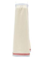 Matchesfashion.com Casa Raki - Vicky Tie-back Organic-linen Midi Dress - Womens - Beige Multi