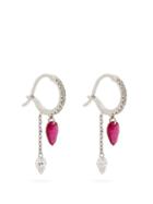 Matchesfashion.com Raphaele Canot - Set Free Diamond, Ruby & White Gold Earrings - Womens - Red