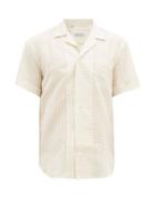Matchesfashion.com Odyssee - Pierson Checked Cotton-blend Shirt - Mens - Beige