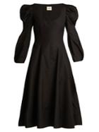Khaite Edwina Bodice Cotton Dress